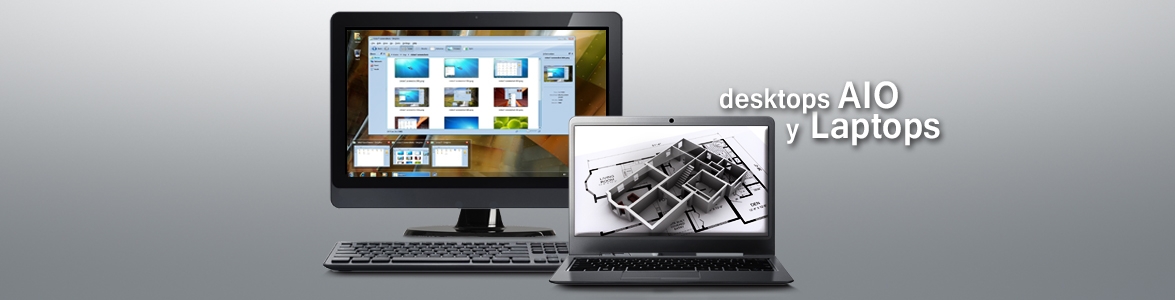 Desktops AIO y Laptops